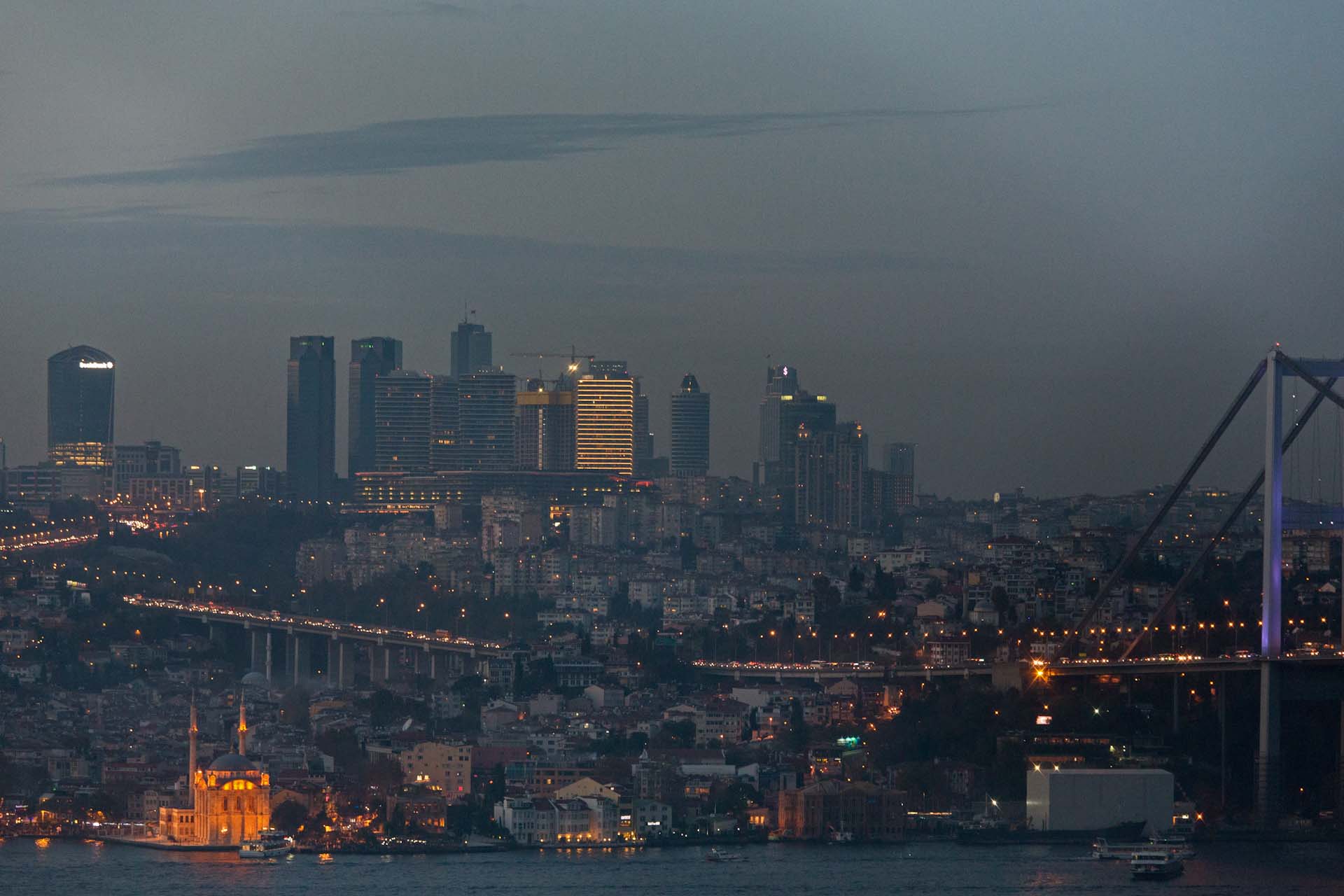View over the Bosporus from Üsküdar to Ortaköy