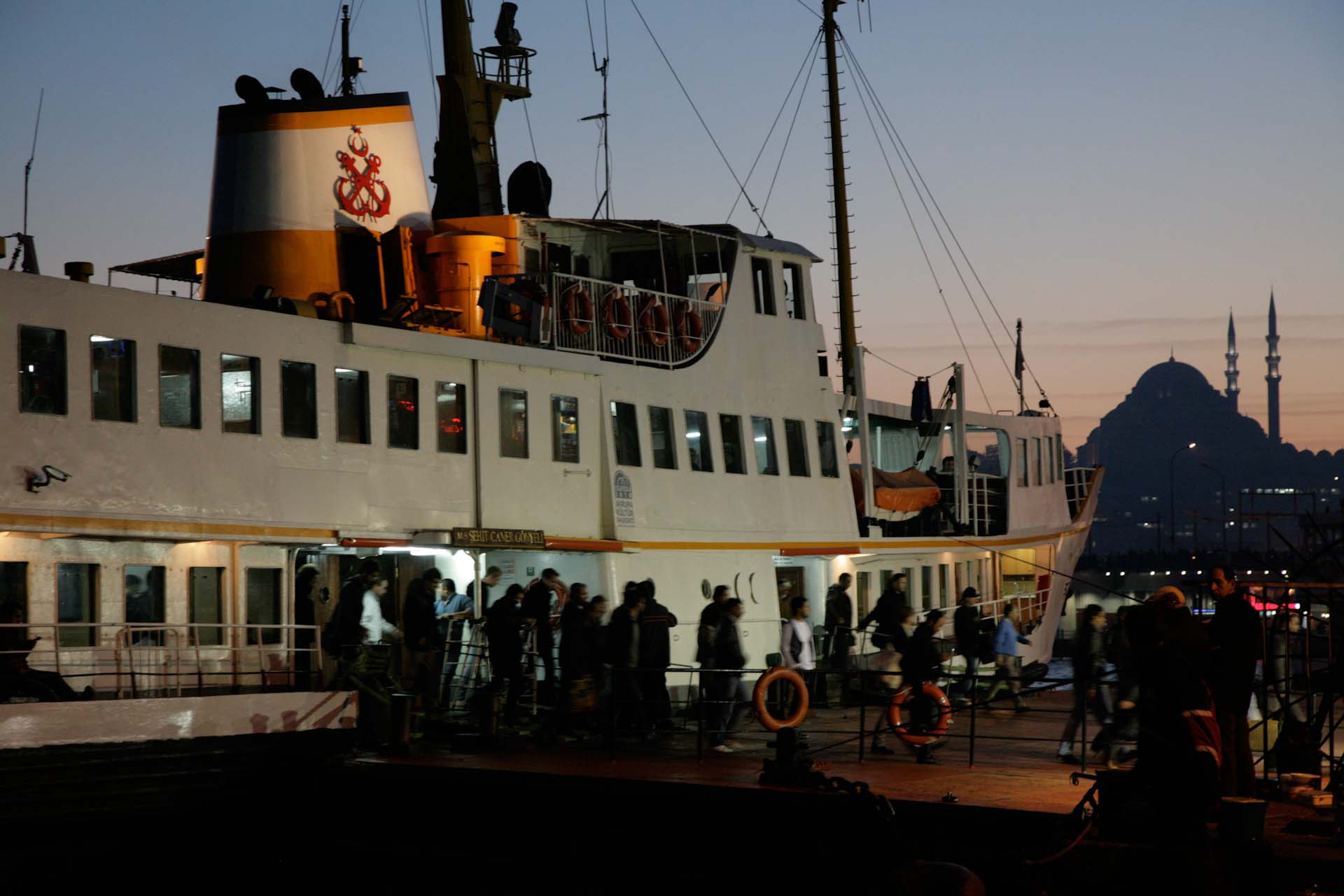 Ferry boarding in Karaköy