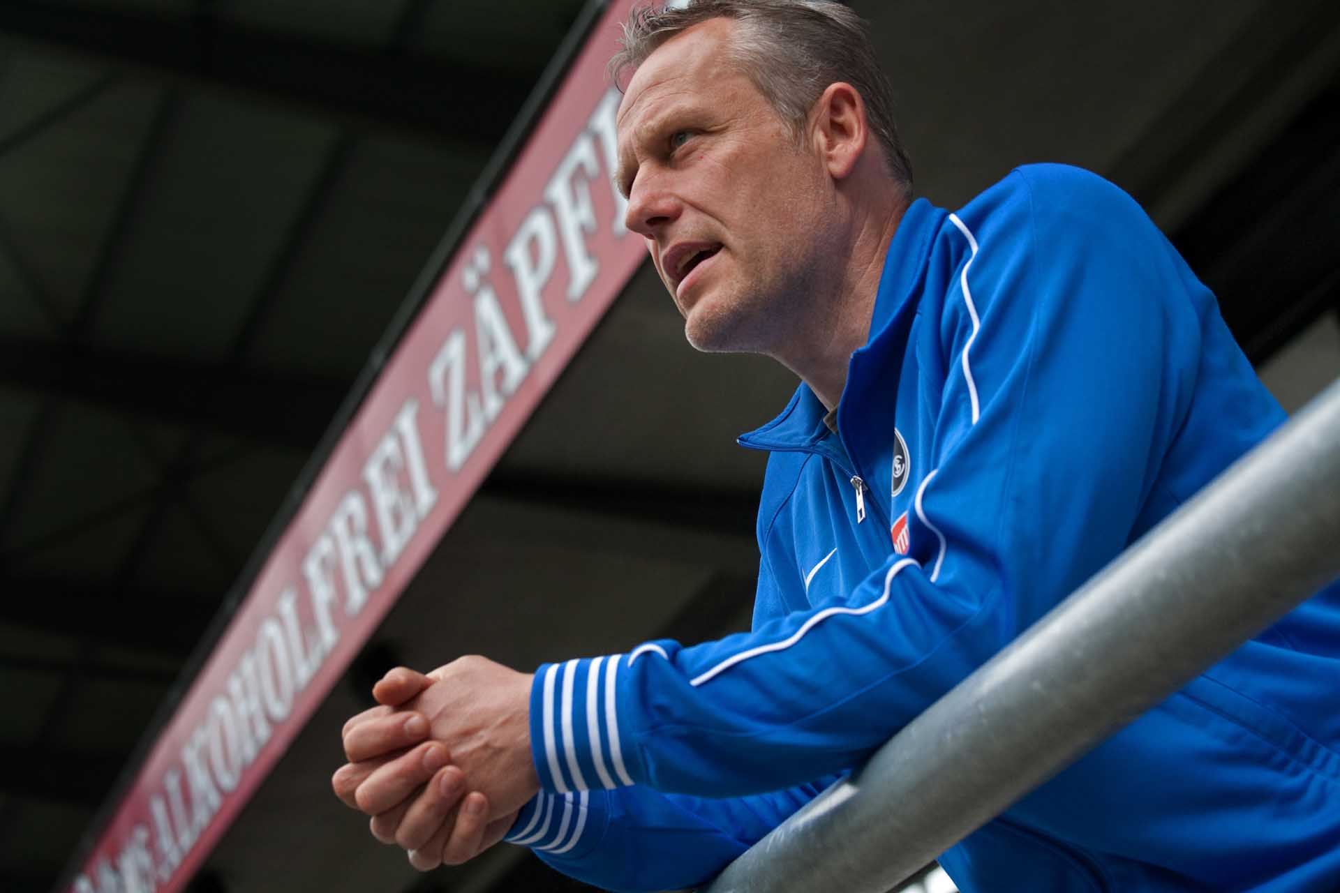 Freiburg's coach Christian Streich is looking to the future with great confidence and hope