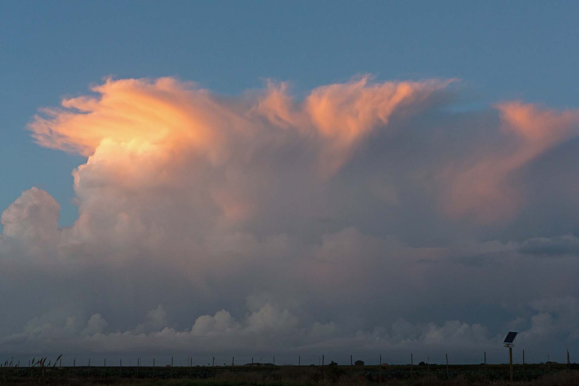Wolkenformation bei Mazara del Vallo.